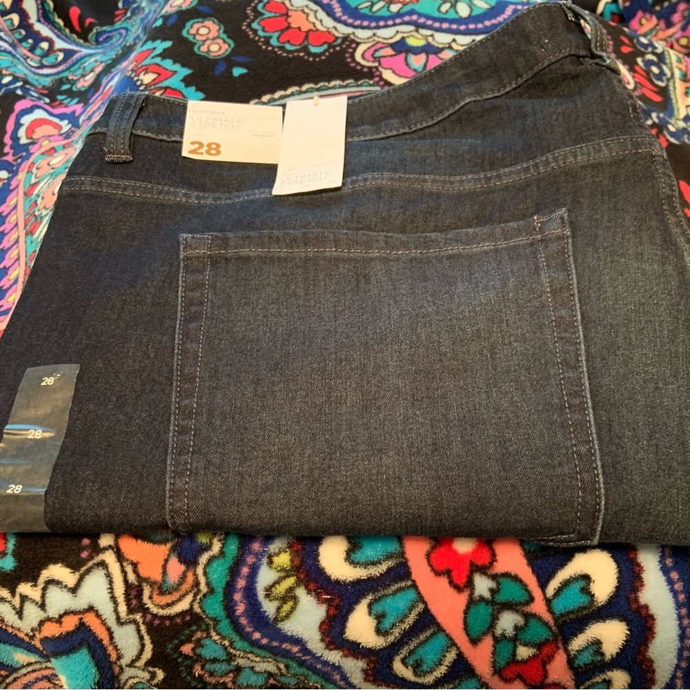 Lane Bryant High-Rise Ultimate Stretch Skinny Jeans.